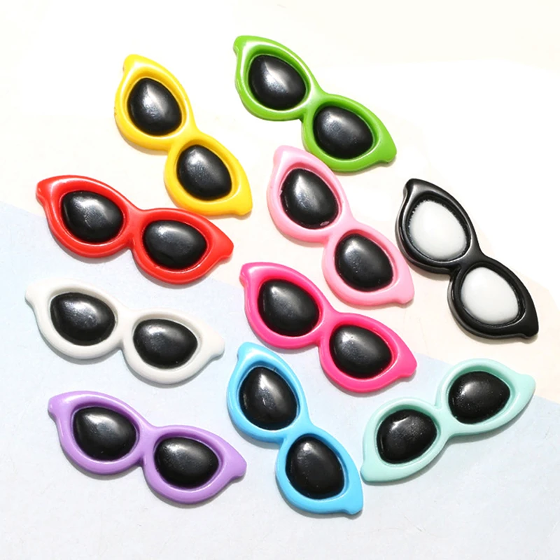 10Pcs Dollhouse Miniature Simulation Round Sunglasses Model DIY Accessories Phone Case