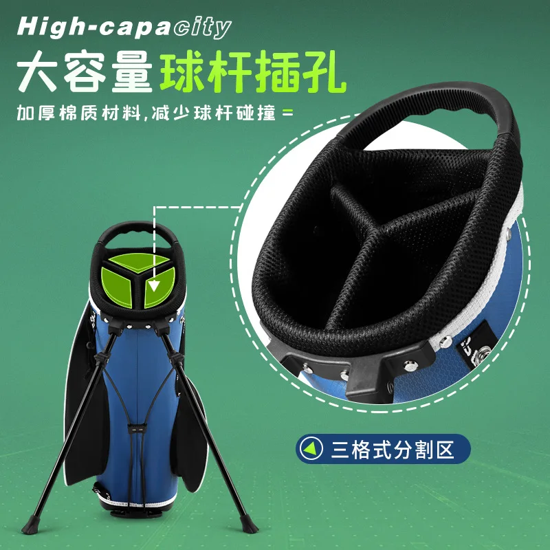 PGM Golf Bag Youth Stand Bag Portable Backpack Thickened Durable Sponge Stable Can Hold 13 Clubs Stand Bag QB028
