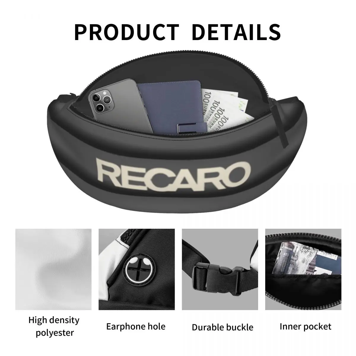 Recaros Accessories Waist Bag For Unisex Stylish Bust Diagonal Bags