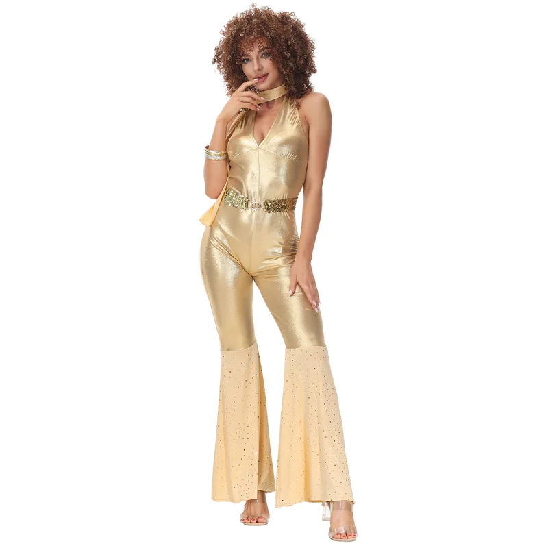 Le Cool New retro 70s hippie costume for disco parties, nightclubs, and hip-hop performances view 5