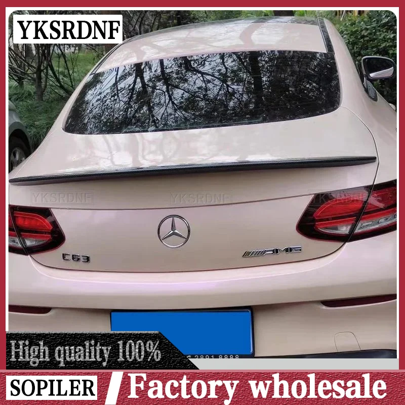 For Mercedes-Benz W205 C-class COUPE 2-DOORS 2015 2016 2017 2018 2019 Spoiler ABS Car Rear Trunk Wing Spoiler