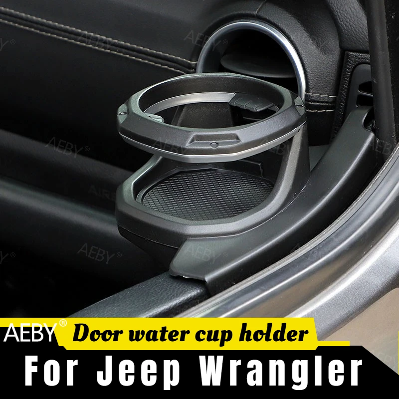 

For Jeep Wrangler 2018-2025 door cup holder,Multifunctional door cup holder,Drink holder accessories,Car interior accessories
