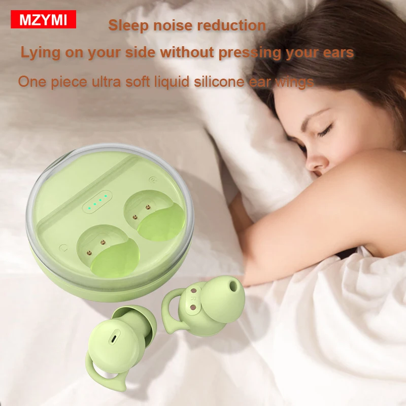 

MZYMI Mini Q26s Skin-friendly Silicone Headest Invisible Sleep Headphones TWS Wireless Earbuds Bluetooth5.3 Earphones In Ear