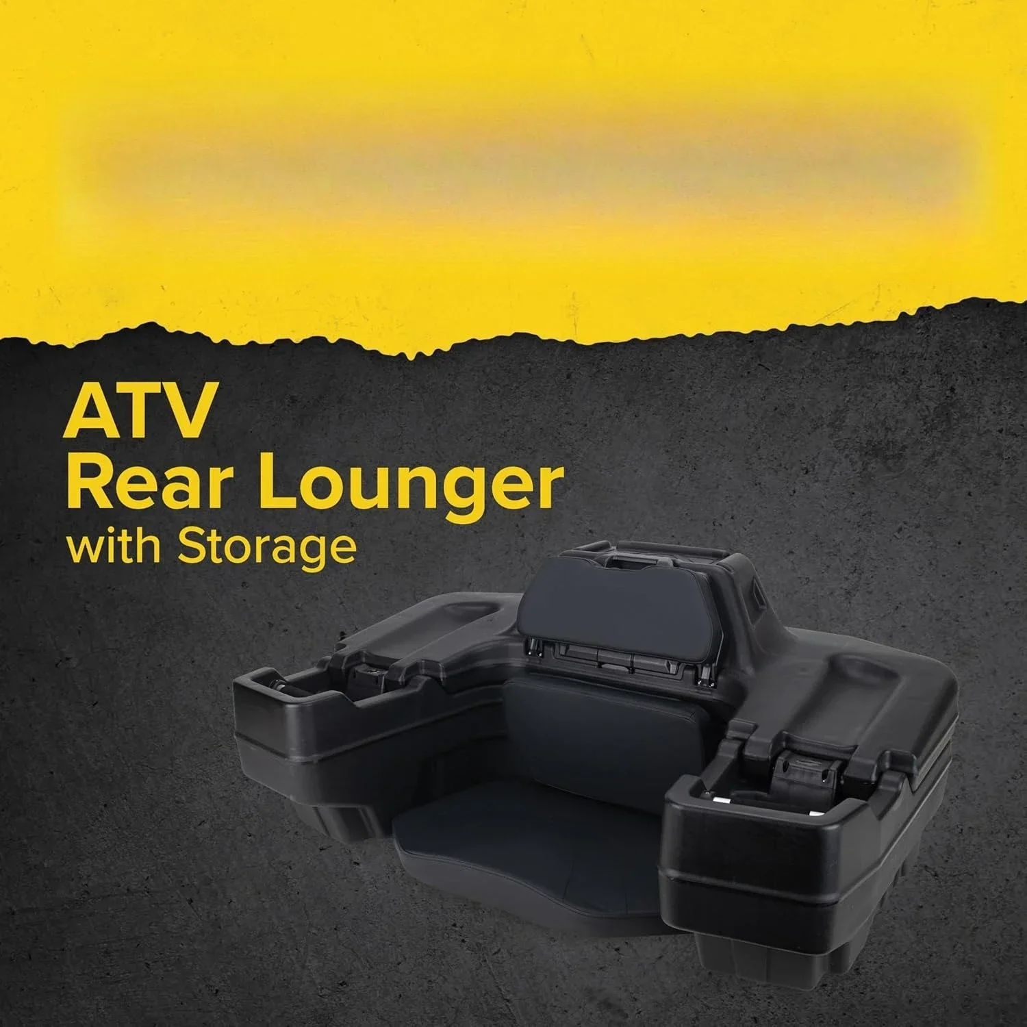 

Universal ATV Rear Storage Lounger Boar 66014, Heavy-Duty Seat with Integrated Storage & Convenient Flat Working Platform