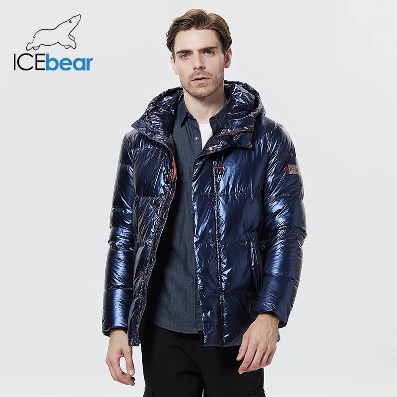 ICEbear 2023 autumn and winter new men\'s hooded casual down jacket thick and warm men\'s winter clothing MWY20867D