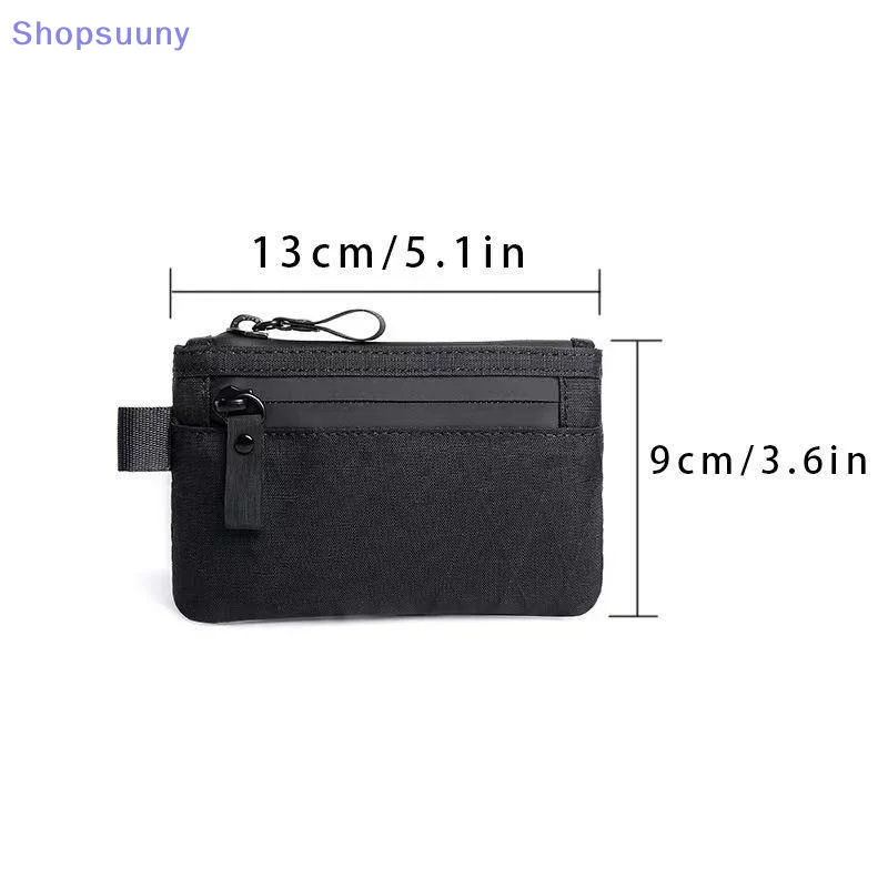 [SU]Tactical Waterproof Coin Purse RFID Credit Card Holder Small EDC Organizer Utility Pouch For Multitools Card Key Coin Cash