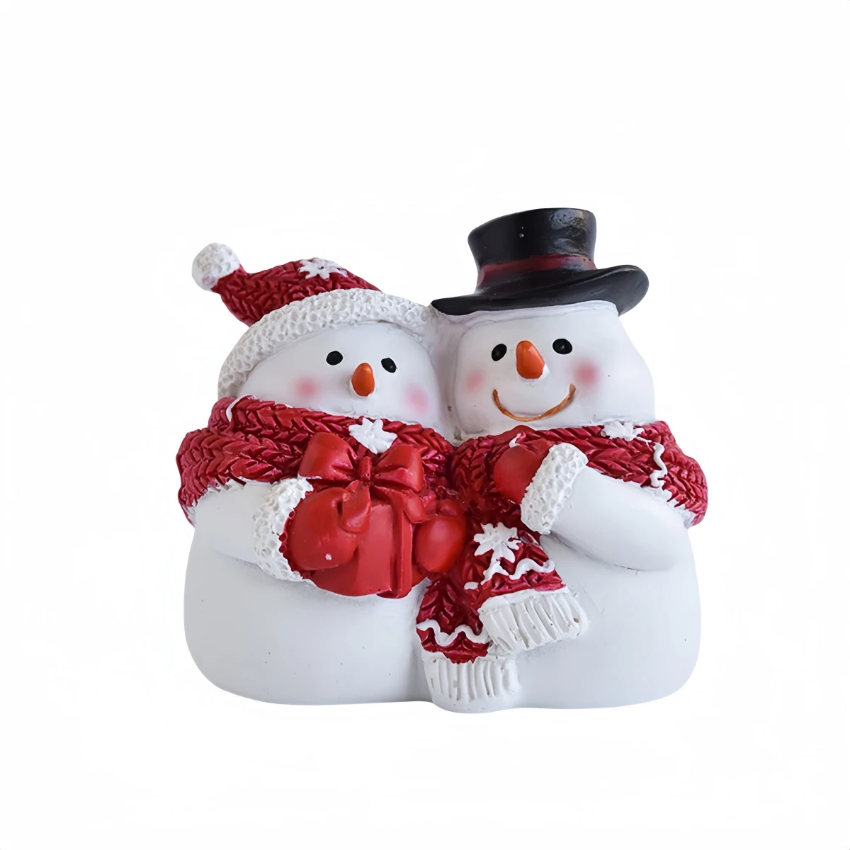 Figuras de natal artesanato resina boneco de neve festivo decoração lembrança festiva fontes de festa natal