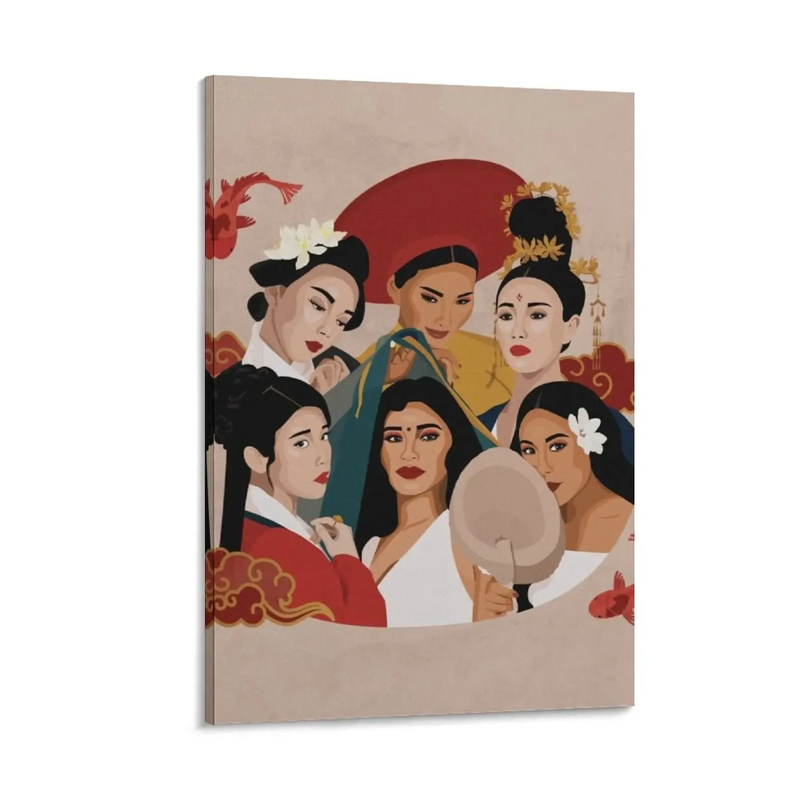

Asian Squad Canvas Painting Paintings bedrooms decorations Decorative paintings room decorations for girls
