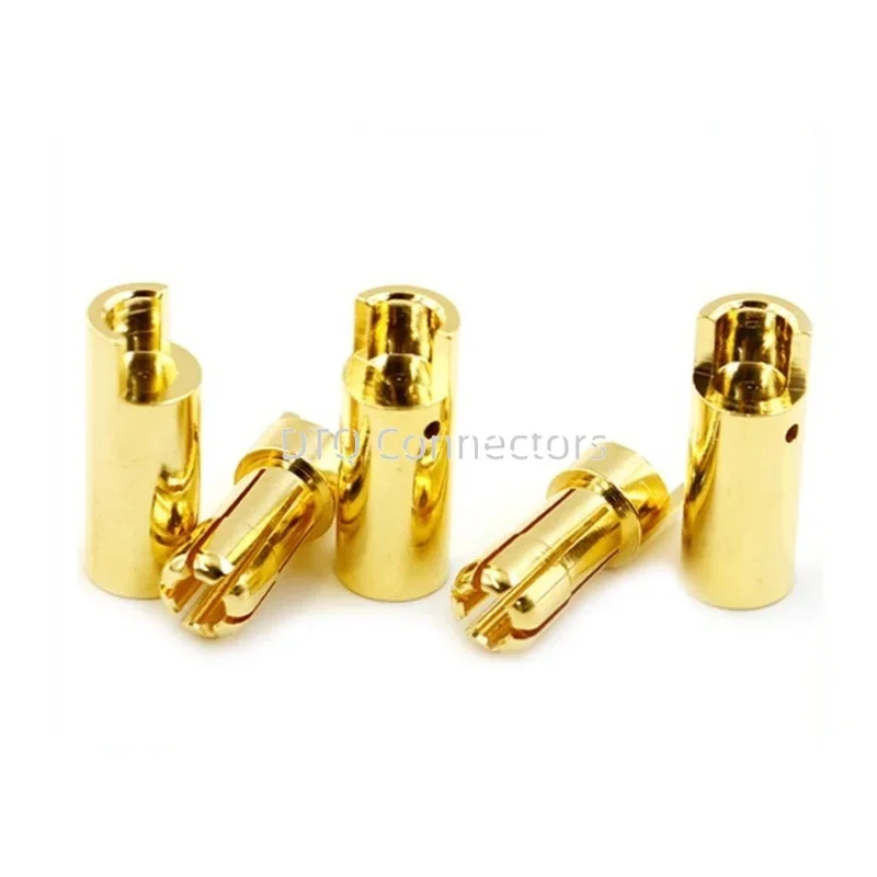 10PCS Amass Banana Plug 2.0mm 3.5mm 4.0mm Female Male Connectors Bullet Gold Plated Copper Head RC Drone Airplane Parts