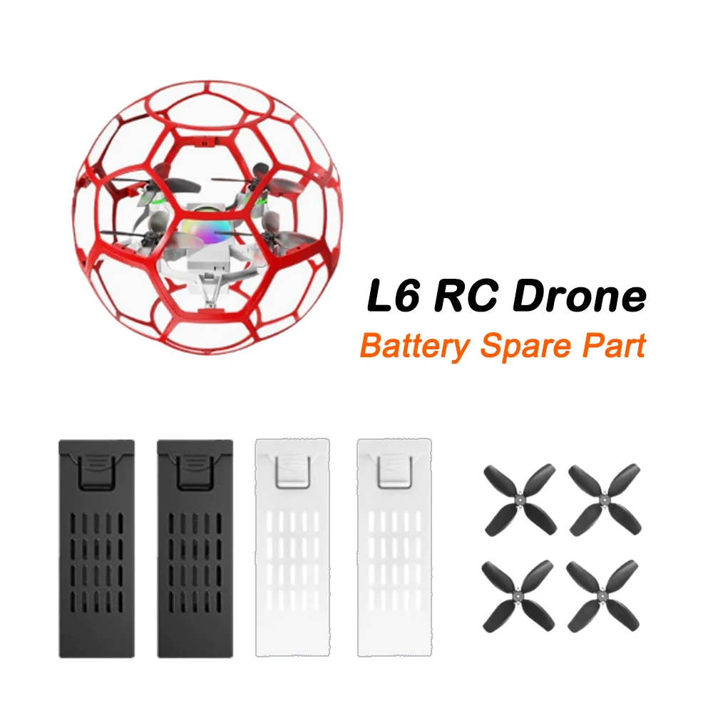 LYZRC L6 Football Brushless Drone Original Spare Part L6 Battery / Propeller Blade Maple Leaf Part Accessory