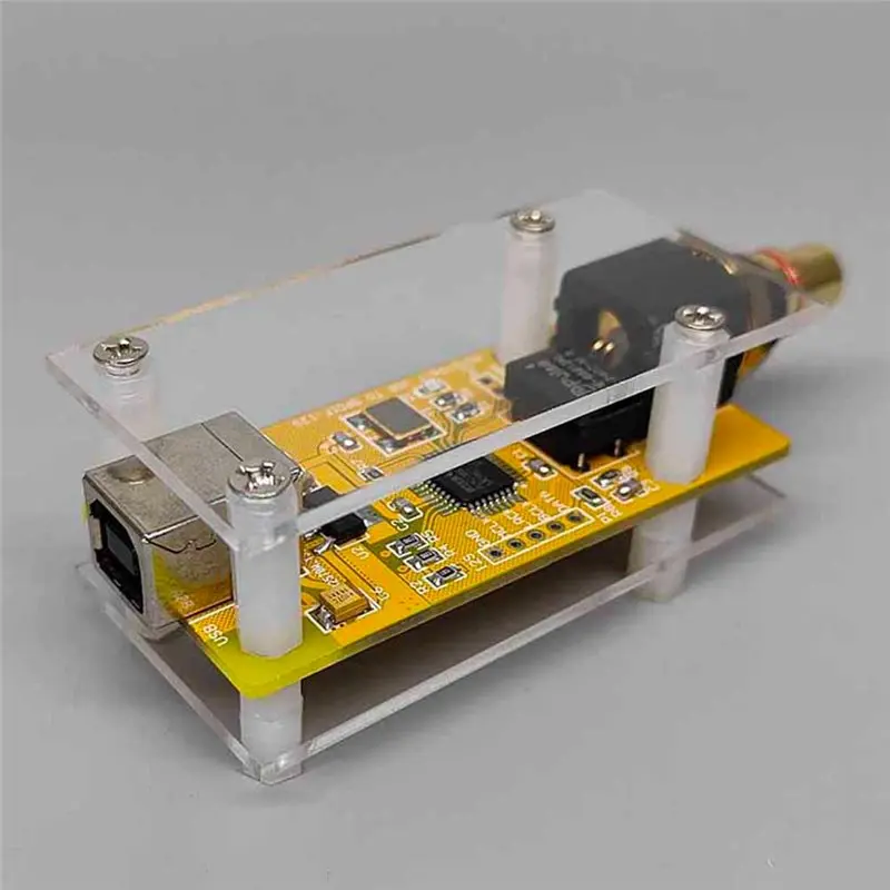 GYTB-USB كارت الصوت USB إلى إشارة رقمية محورية RCA PCM2706C مضخم طاقة فك تشفير الصوت