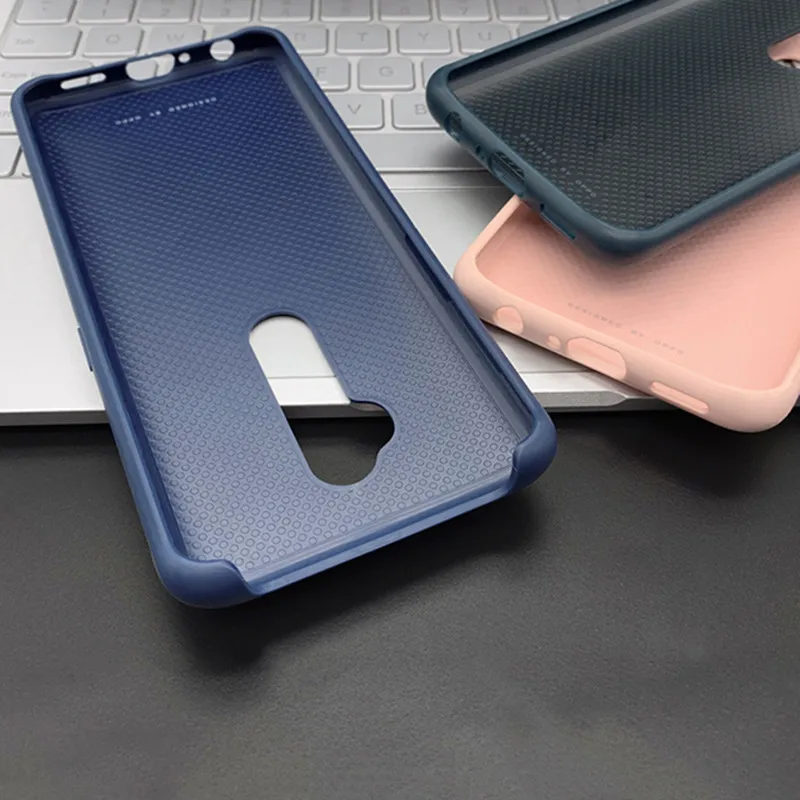 Original Case For OPPO Reno 2 official Slim Soft Leather+tpu Back Case Shockproof Rubber Skin Cover Protector Without retail box