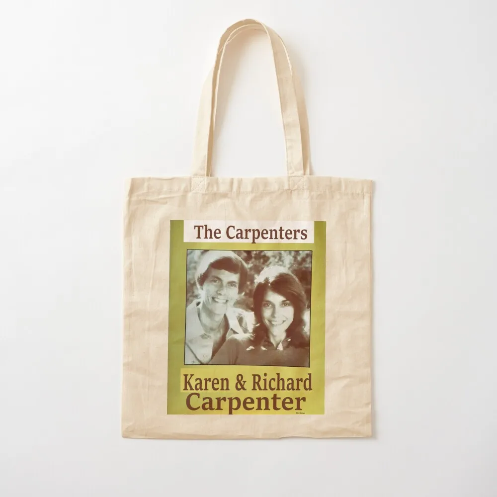 The Carpenters,Karen & Richard Carpenter, Sheet Music, Karen, Richard Tote Bag Women's shopping bag Canvas bag Canvas Tote