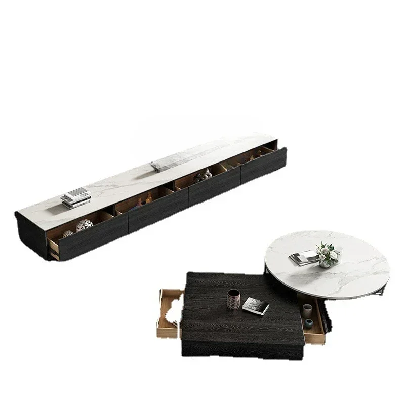 

Каменная тарелка, журнальный столик, комбинация размеров, бытовой квадратный дизайнерский журнальный столик