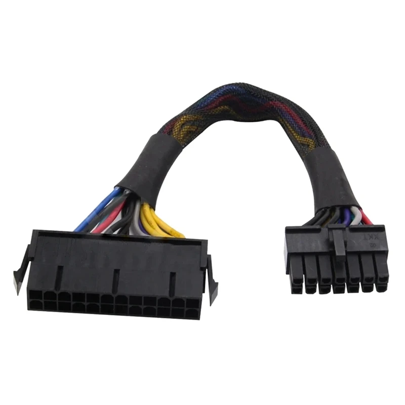 NEW-ATX 24Pin To 14Pin Power Supply Cable Braided Sleeved Cable For Lenovo Q77 B75 A75 Q75 Motherboard