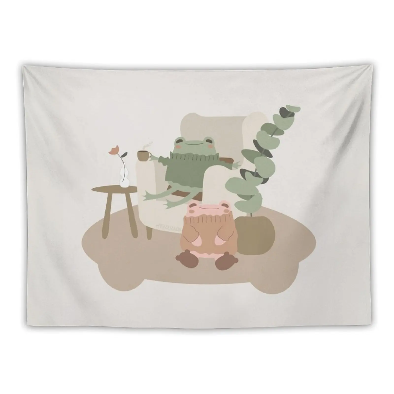 

Cozy Frogs Tapestry Tapete For The Wall Wall Tapestries Tapestry