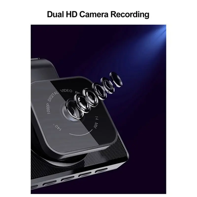 A13Z-D330-GD Car DVR Camera WIFI Coordinates 1080P HD Night Vision Dash Cam 170 Degree Wide Angle 24H Parking Monitor Dashcam