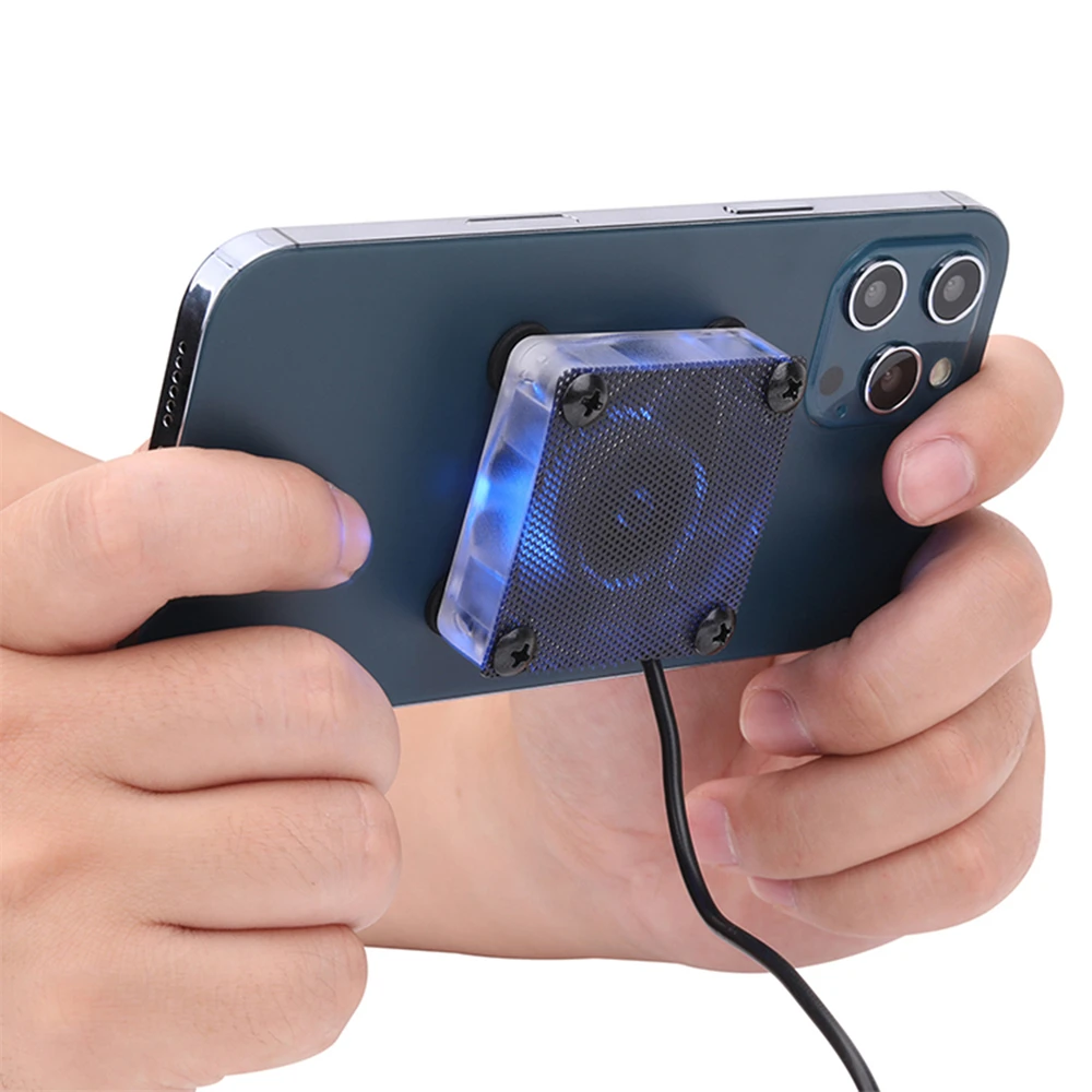 Cooling Fan Silent Ultra-thin for Cellphone Game Accessories 1.2m Length Cable USB Interface Air Cooled Radiator