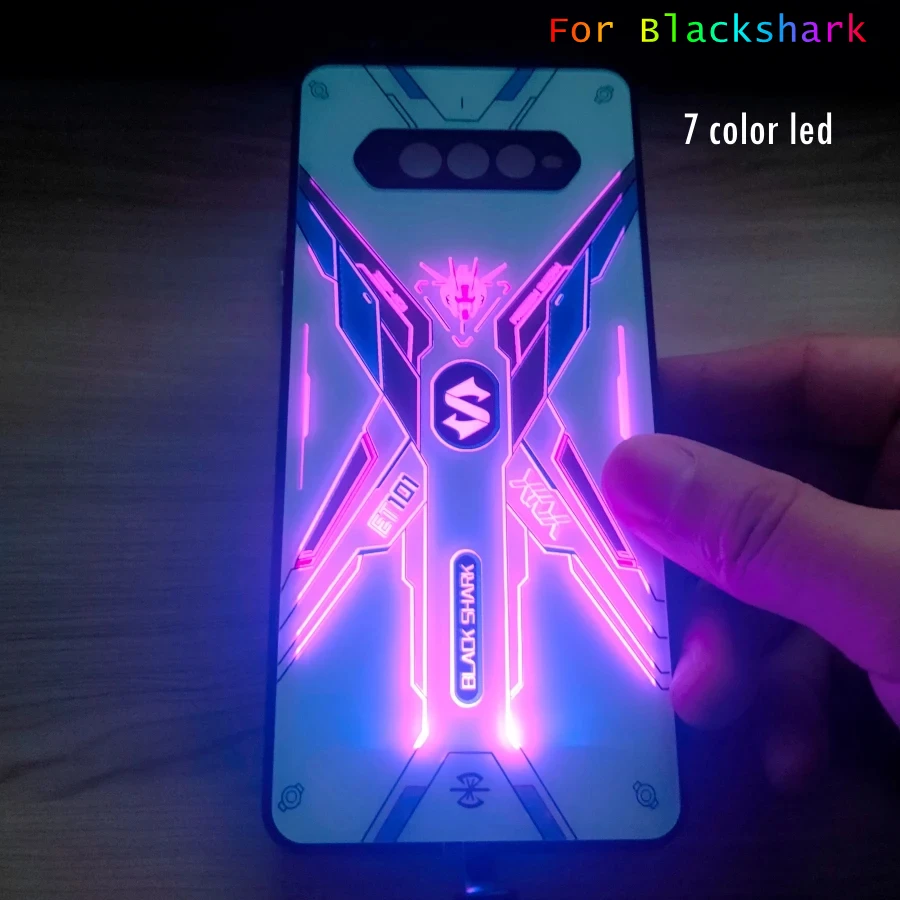 

Cool Anime Case For Black Shark 5 Pro LED Shockproof Phone Case For Xiaomi Black Shark 4 4S 5RS 5 Pro Case Flash Bumper Cover