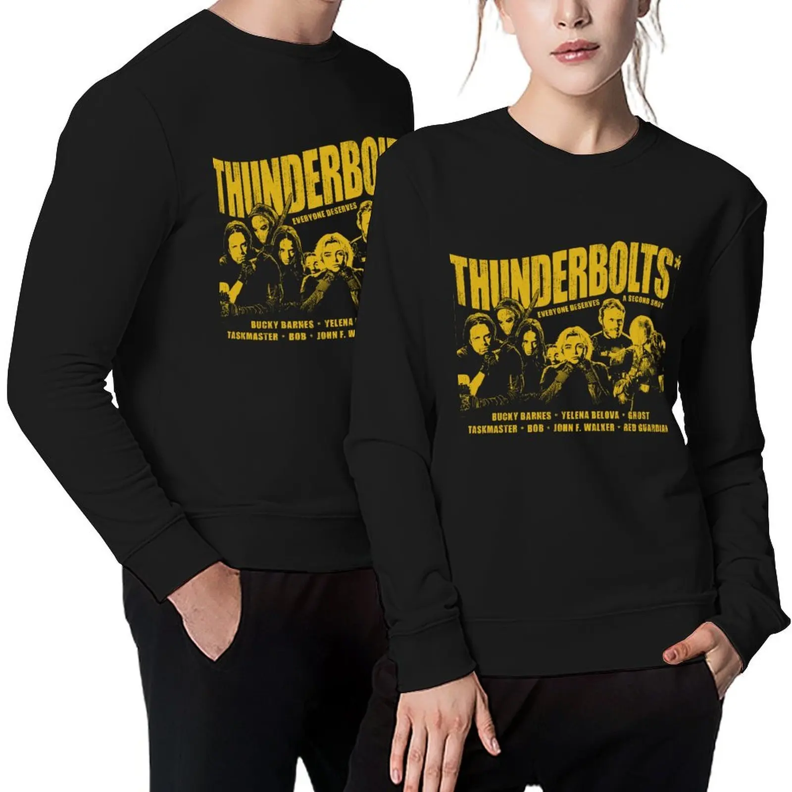 

Vintage Thunderbolts Pullover men's sweat-shirt set korean style clothes men's winter sweater men clothes aesthetic sweatshirts