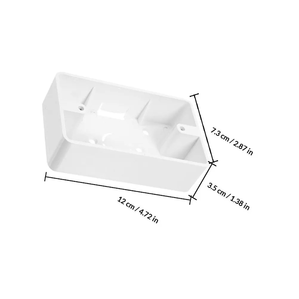 4Pcs Electrical Outlet Junction Box Plastic Weatherproof Surface Mount Receptacle Protector Power Socket Switch Enclosure