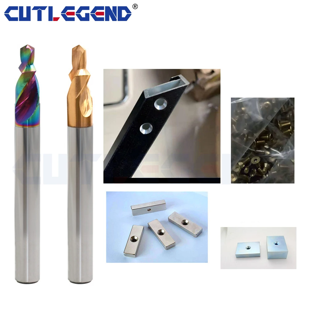 3PCS /Set Tungsten Steel Step Drill Two-Stage Step Drill 3mm 4.2mm 4.5mm Countersunk Screw Countersunk Chamfer Drill For Steel