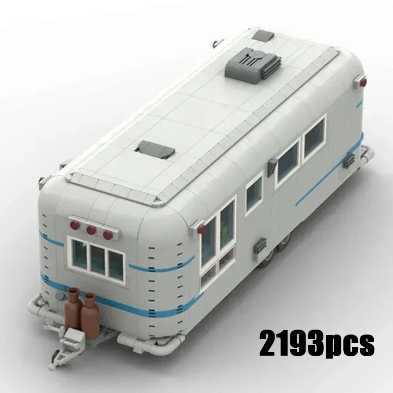 

Car Model Moc Building Bricks Classic American Camping Trailer Technology Modular Blocks Gifts Christmas Toys DIY Sets Assembly