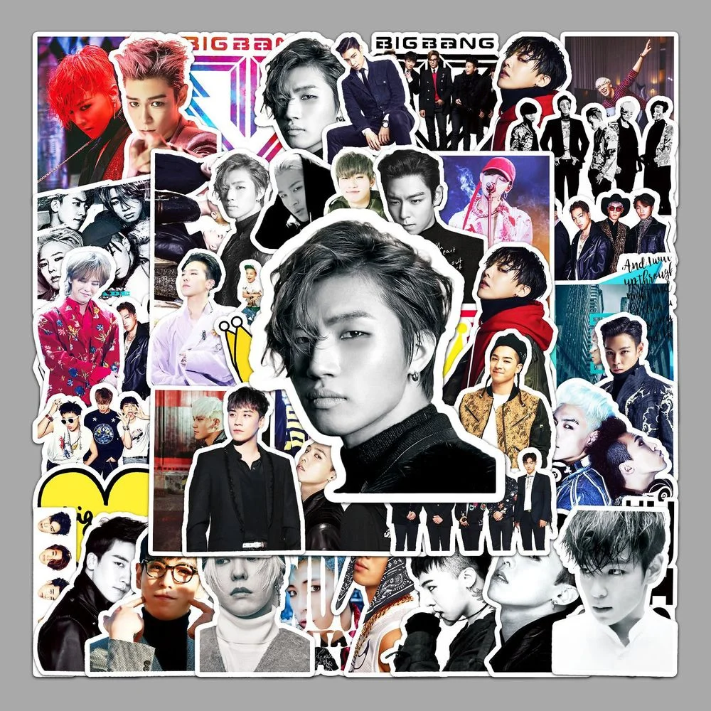 10/50Pcs Cute Self-made GD Superstar idol BIGBANG Scrapbooking Stickers Decorative Sticker DIY Photo Albums