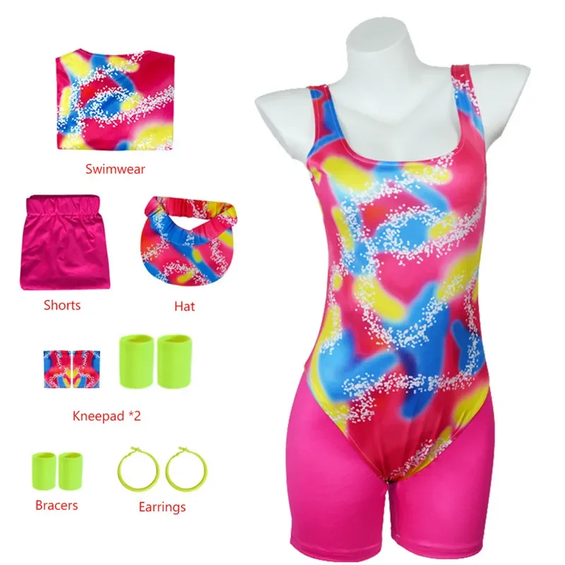 Film Ken Ryan Gosling Barbies Costume Cosplay Halloween Gioco di ruolo Donna Uomo Ragazzi Ragazze Abbigliamento per bambini Set Costumi da bagno da spiaggia per le vacanze