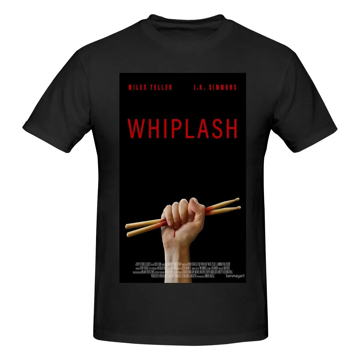 Мужская футболка с забавным плакатом Whiplash Alt-Movie, топы с принтом, свободные и облегающие женские футболки