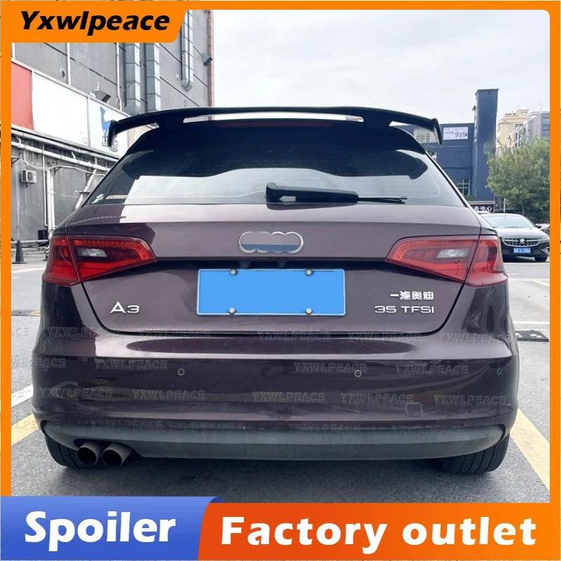 

For Audi A3 8V Hatchback 2014 2015 2016 2017 2018 2019 Spoiler ABS Plastic Universal Spoilers Body Kit Accessories