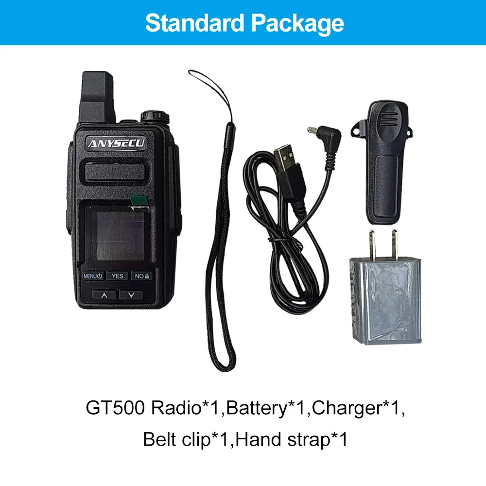 GT-500 4G เครือข่ายวิทยุ Ptt วิทยุระบบ Linux GT500 ยาว 4G/3G/2G Walkie Talkie Realptt วิทยุ