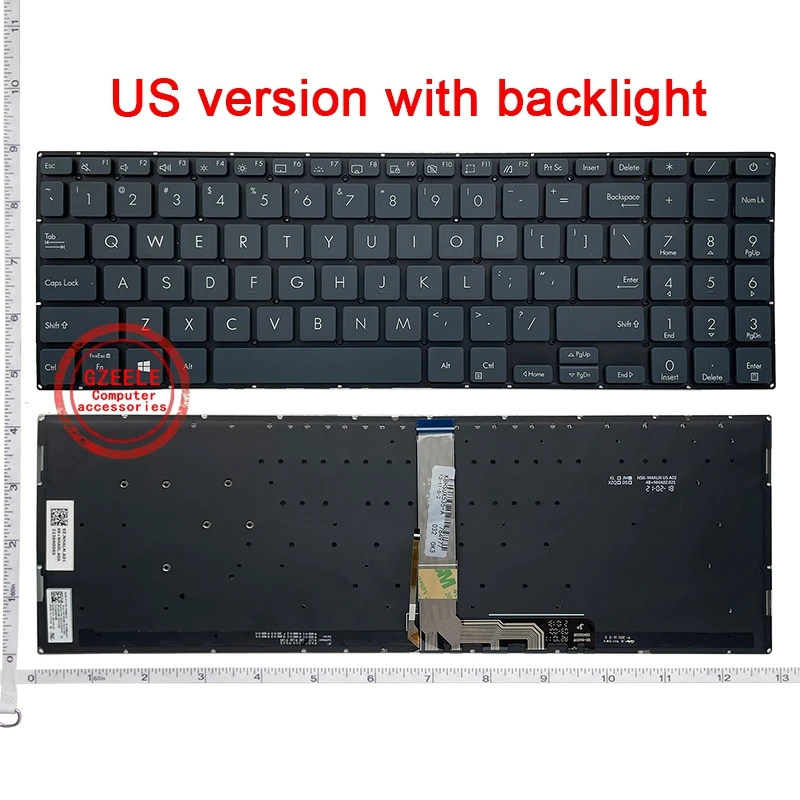 NEW Backlight US Laptop Keyboard for ASUS ZenBook Pro 15 UX535 UX535L UX535LH UX535LI UX535Q UX535QE UM535 English