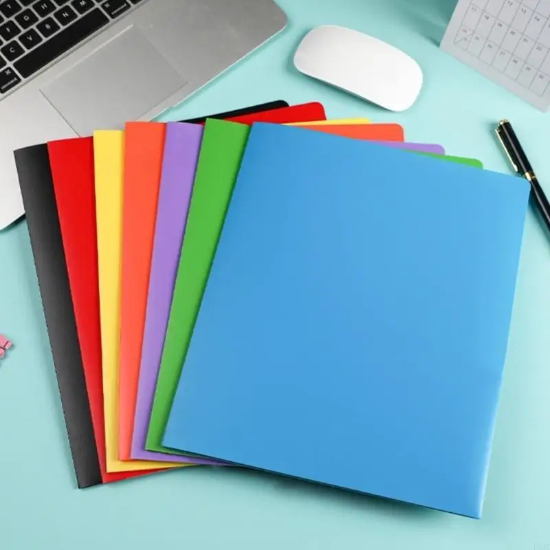 

10 Pcs/Set Two Pocket Folders Letter Size Folder with Two Pockets File Folders K92C