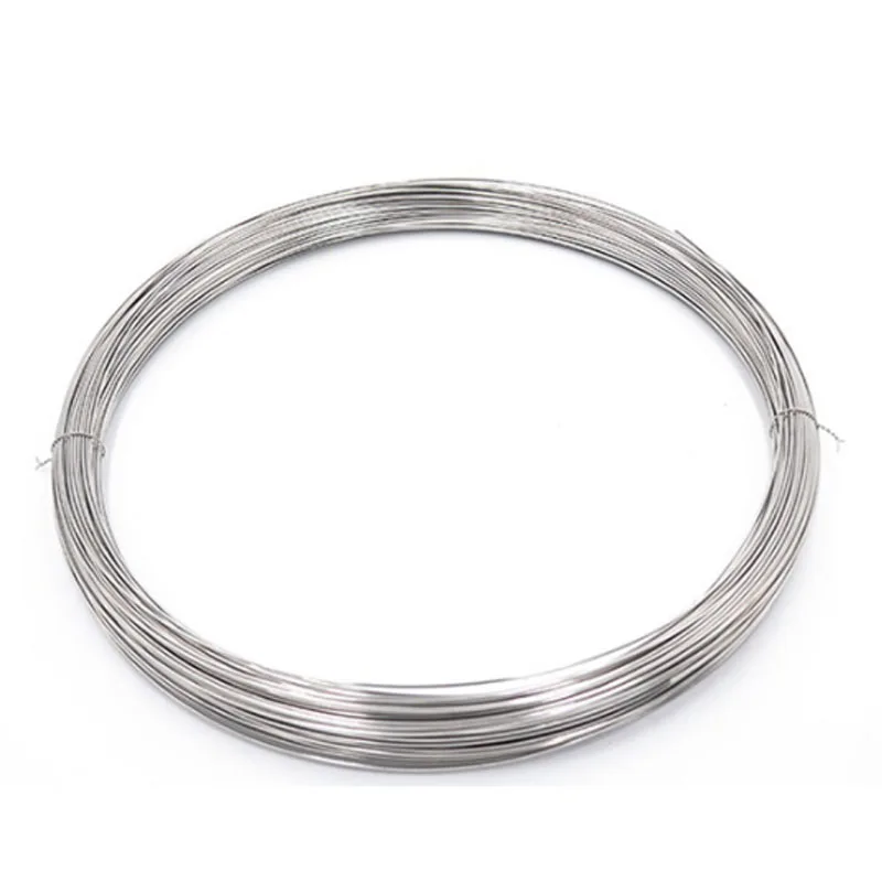 0.1/0.2/0.3/0.4/0.5/0.6/0.7/0.8/1/1.5mm Hard Wire 304 Stainless Steel Steel Wire Cord Line Rustproof Handmade DIY Single Wire