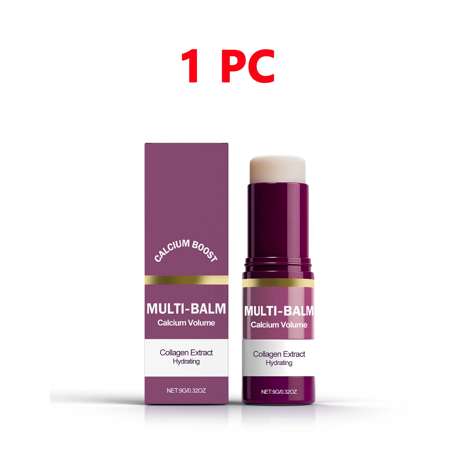 Koreaanse Calcium Volume Multi Balm Stick - Hydraterende & verstevigende stick Anti-rimpelverzorging met collageen Verzorgende vochtinbrengende crème voor voor de make-up