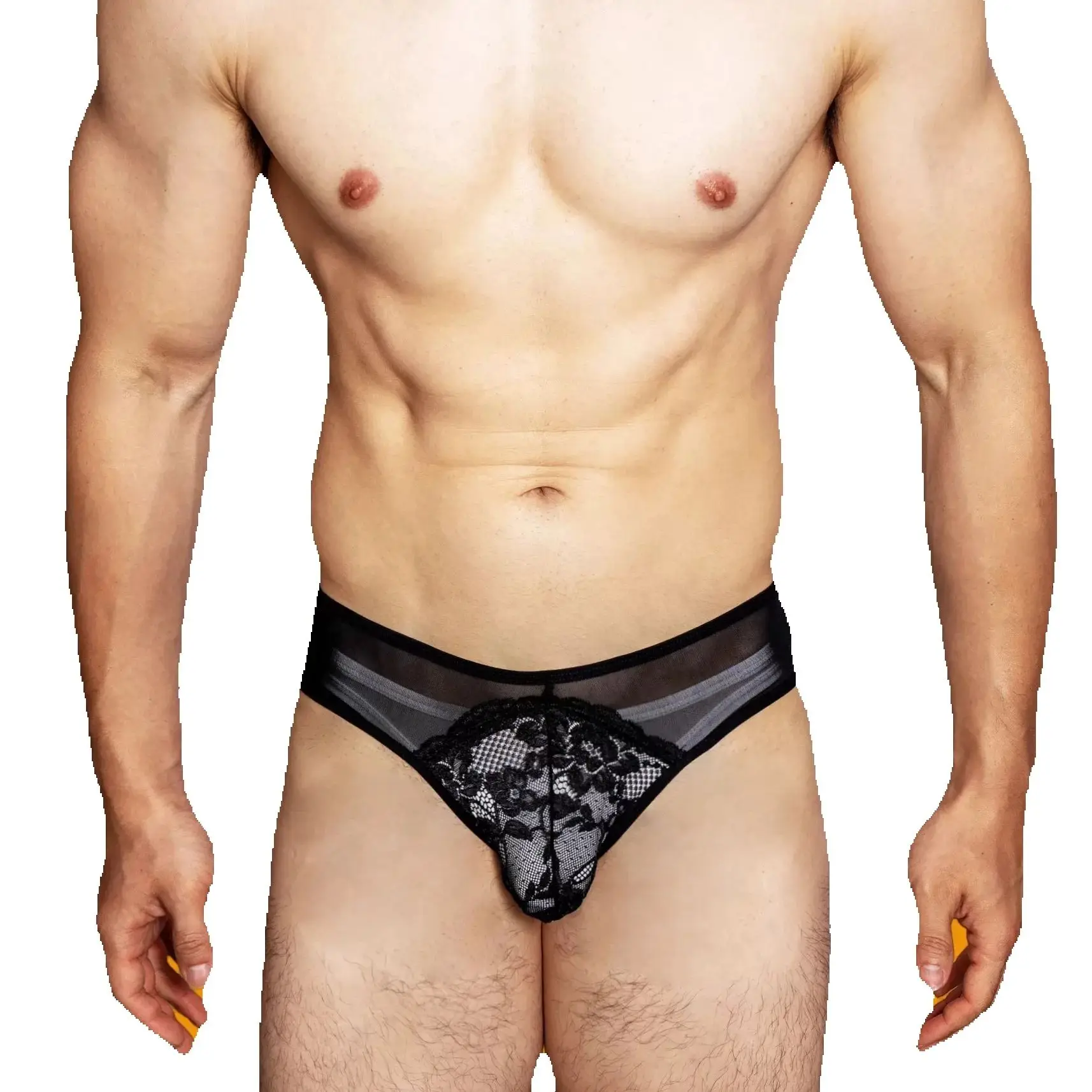

low waist solid color Men briefs breathable mesh quick-drying fitness thin cute Underwear