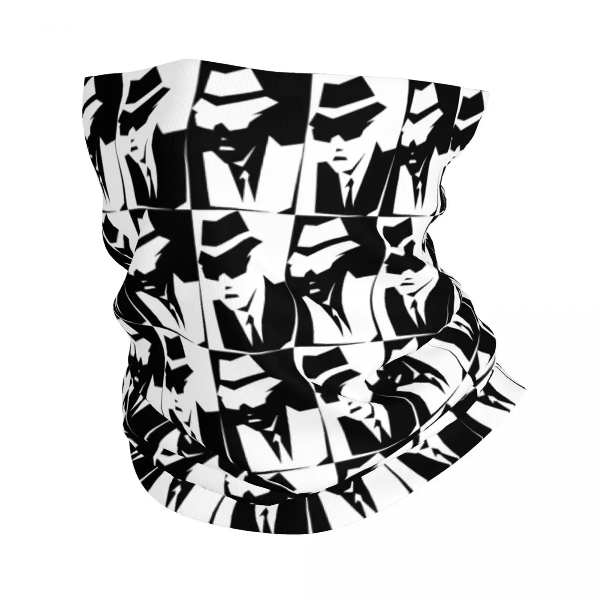 

Men Women The Specials Band Retro Ska Men Punk Bandana Accessories Neck Cover 2Tone Two Tone Rock Face Scarf Warm For Outdoor