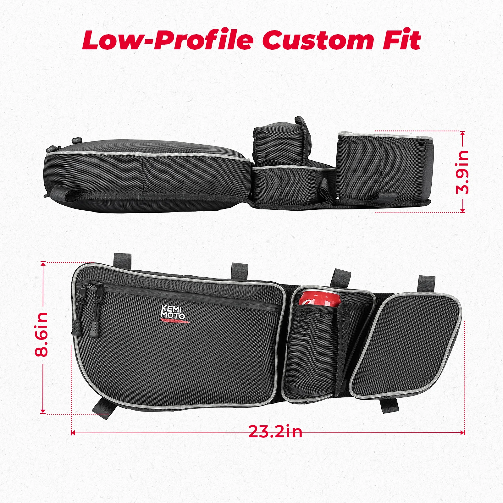 Side Storage Door Bag with Knee Pad For Can-am Maverick X3 Max R RR 4x4 XMR XDS XRC XRS DS RS Turbo DPS 900 HO 2017+ 2/4 Doors