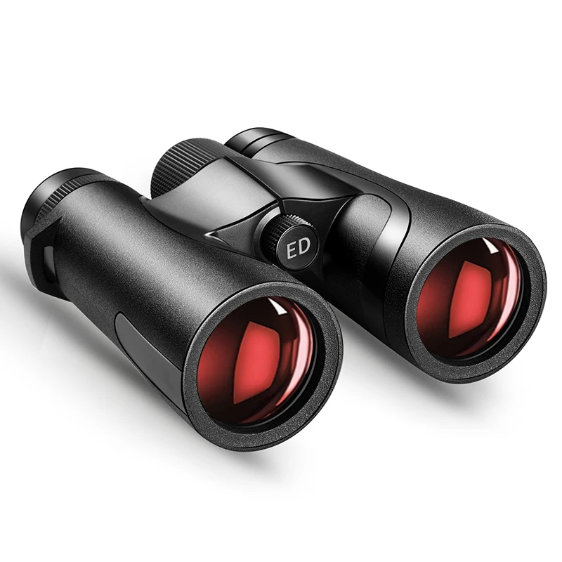 Luxun 10x42 ED Binoculars IPX6 Waterproof Extra-low Dispersion Bak4 Prism Optics Telescope HD for Bird Watching Outdoor Hunting