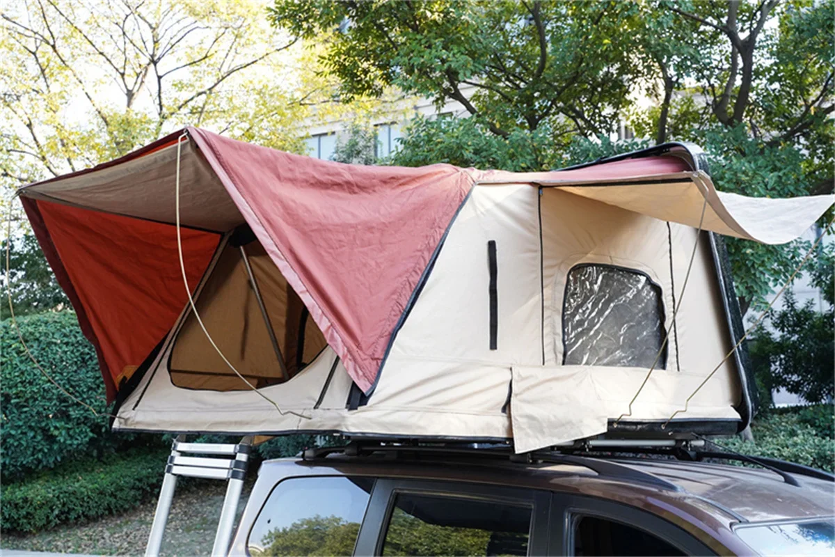 

Car Side Camping Equipment, Roof Tent, Outdoor, Self Driving Tour, 2 People, No Need to Build