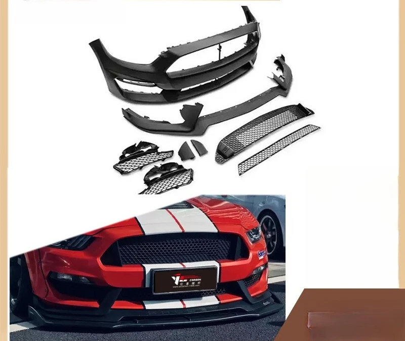 Front Bumper For 2015-2022 Mustang Compatible, Resin Car Parts, Auto Accessories
