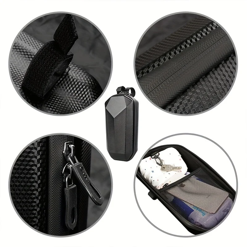 Hartschalen-Tasche für Elektroroller, Vordertasche, Faltrad, Balance-Bike-Hängetasche Zubehör, Lenkertasche, Aufbewahrungstasche, Motorrad – Detail 5