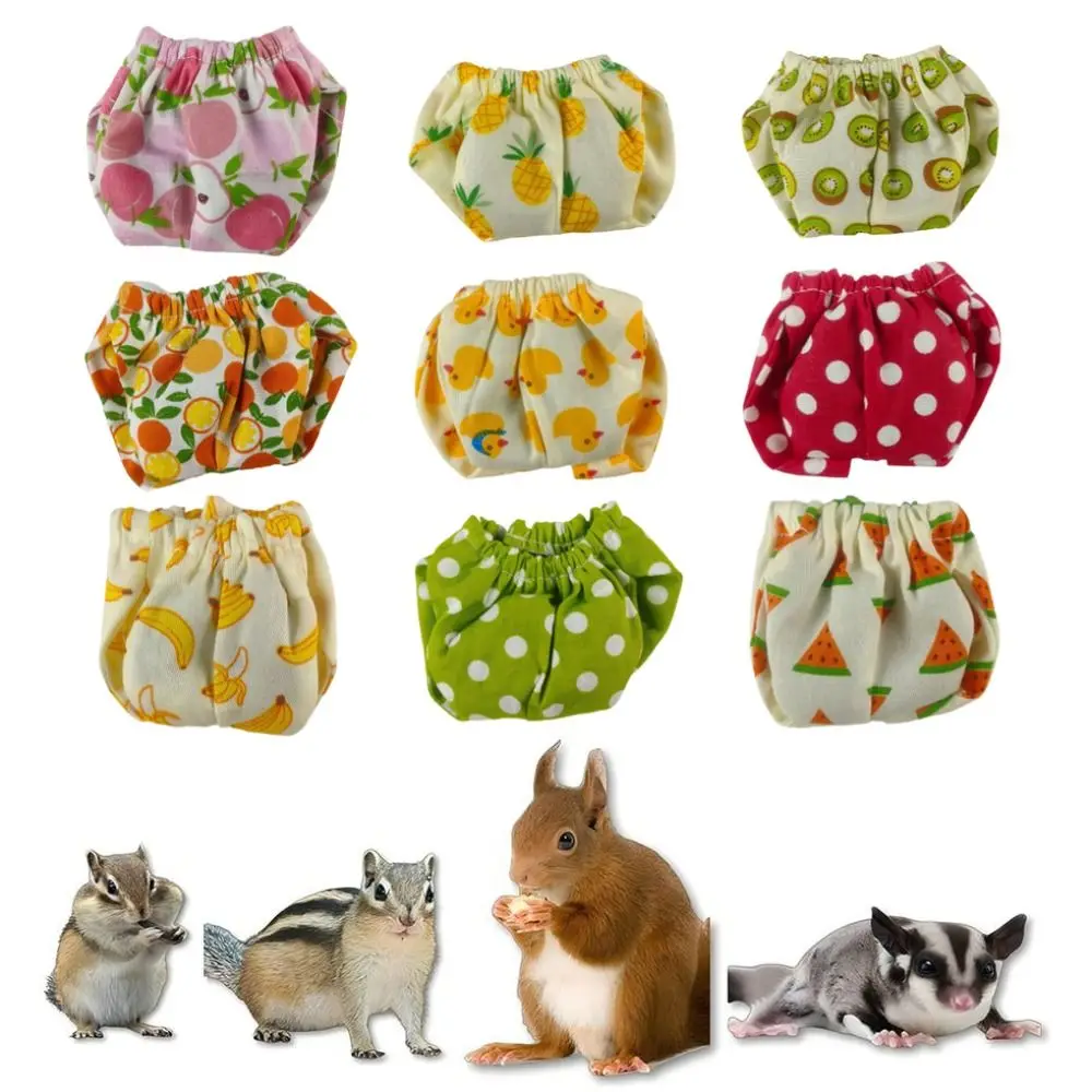 Absorbent Squirrel Diapers Breathable Adjustable Pet Training Pants Reusable Flexible Closure Small Pet Diapers Incontinence