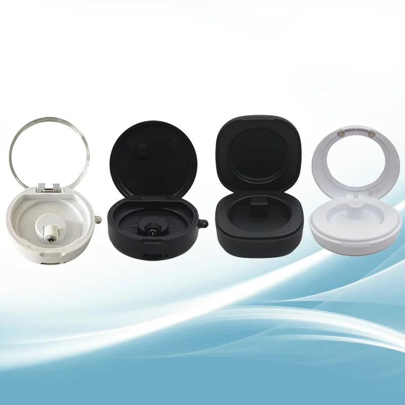 Smart Ring Magnetic Charging Case, Black/White