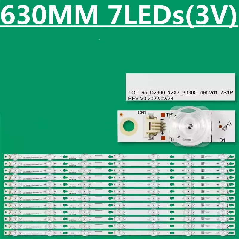 

Новинка 12 шт./комплект светодиодная лента для THOMSON 65 TV 65UC6306 65UC6406 65 TV U65P6046 65S401 65S403 65S405 65S423 65D2900 LVU650SS0