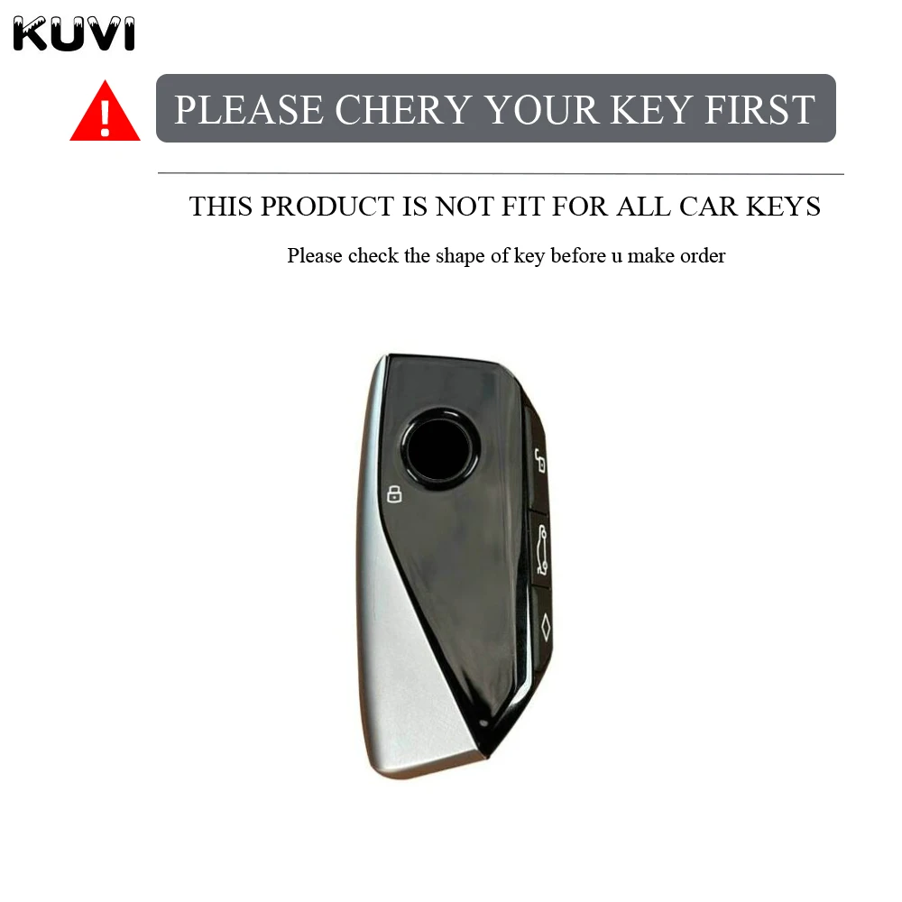 Metal Leather Car Key Case Cover Shell Fob For BMW I7 X7 G07 LCI IX I20 X1 U11 7 Series G70 G09 XM U06 G81 M3 Accessories