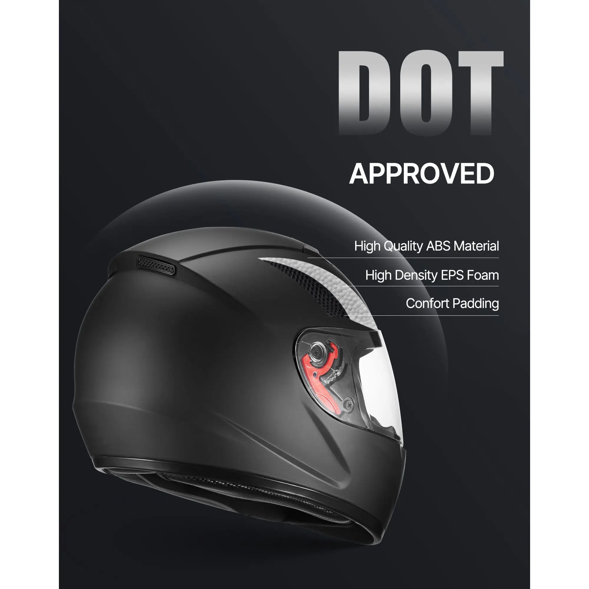 خوذة دراجة نارية، كاملة الوجه، - مراجعة Dual Visor Motorcycle Racing Helmet وسعره