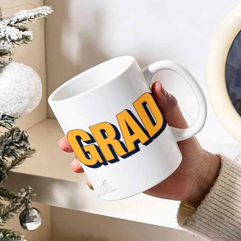 3D Vintage GRAD Ceramic Mug, Coffee Mug, Milk Mug, Office Tea Cup, Drinking Cup, Gift for Friends, Fade-Resistant