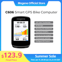 Magene C606 Touchscreen GPS Bike Computer Navigation WiFi Cycle Speedometer Cycling Digital Stopwatch 2.8 Odometer Bluetooth Ant